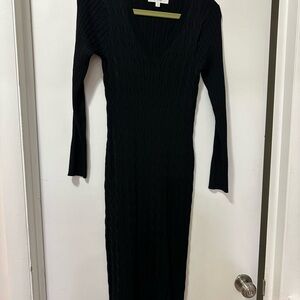 Lucky Brand Black Long Sleeve Dress